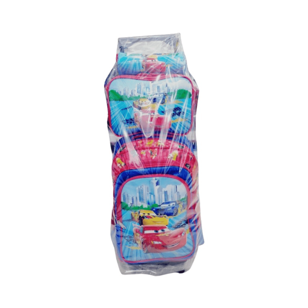 Trolley Bag Set Car Theme 18 Inch 3Pcs Set, 3 Wheels