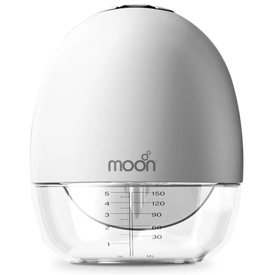 Moon Wearable Hands Free Breast Pump,150Ml (White)