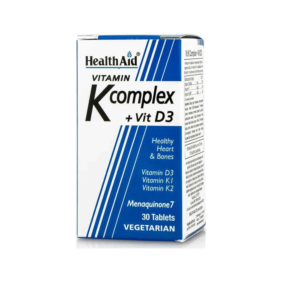 Health Aid Vitamin K Complex+Vit D3 Tab 30S