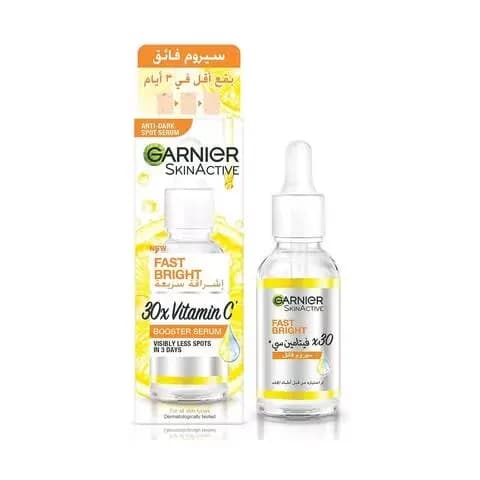 Garnier SkinActive Fast Bright 30x Vitamin C Booster Serum For All Skin Types 15ml