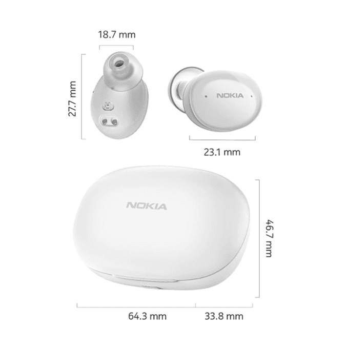 Nokia True Wireless In-Ear Headphones (Tws-201) - White