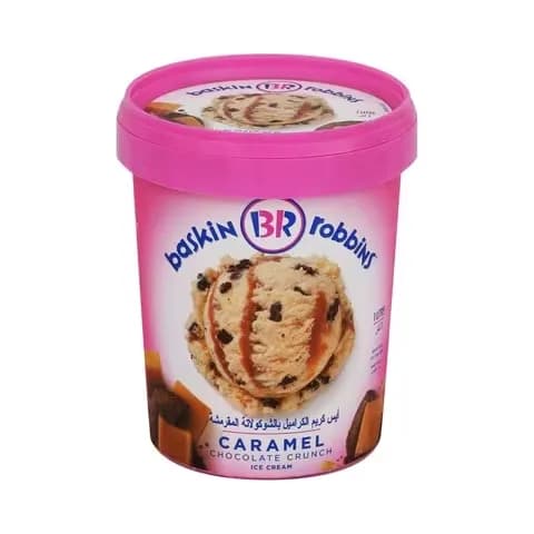 Baskin Robbins Caramel Chocolate Crunch Ice Cream 1L