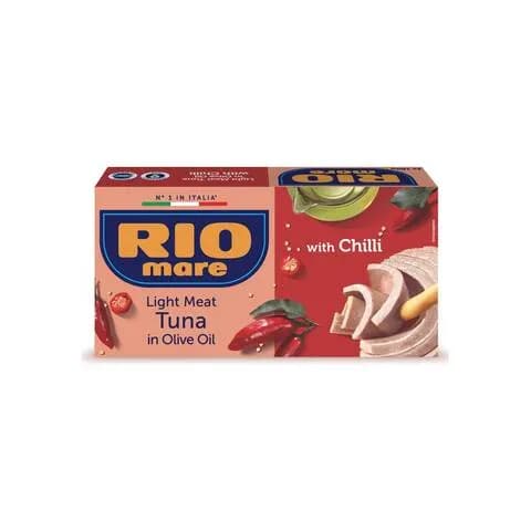 Rio Mare Light Meat Tuna in Olive Oil with Garlic & Chili 160gx2