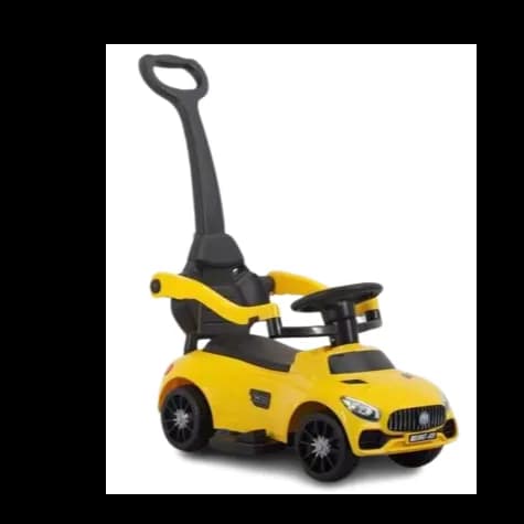 Ride On Car With Light, Music & Handle - Yellow (A)