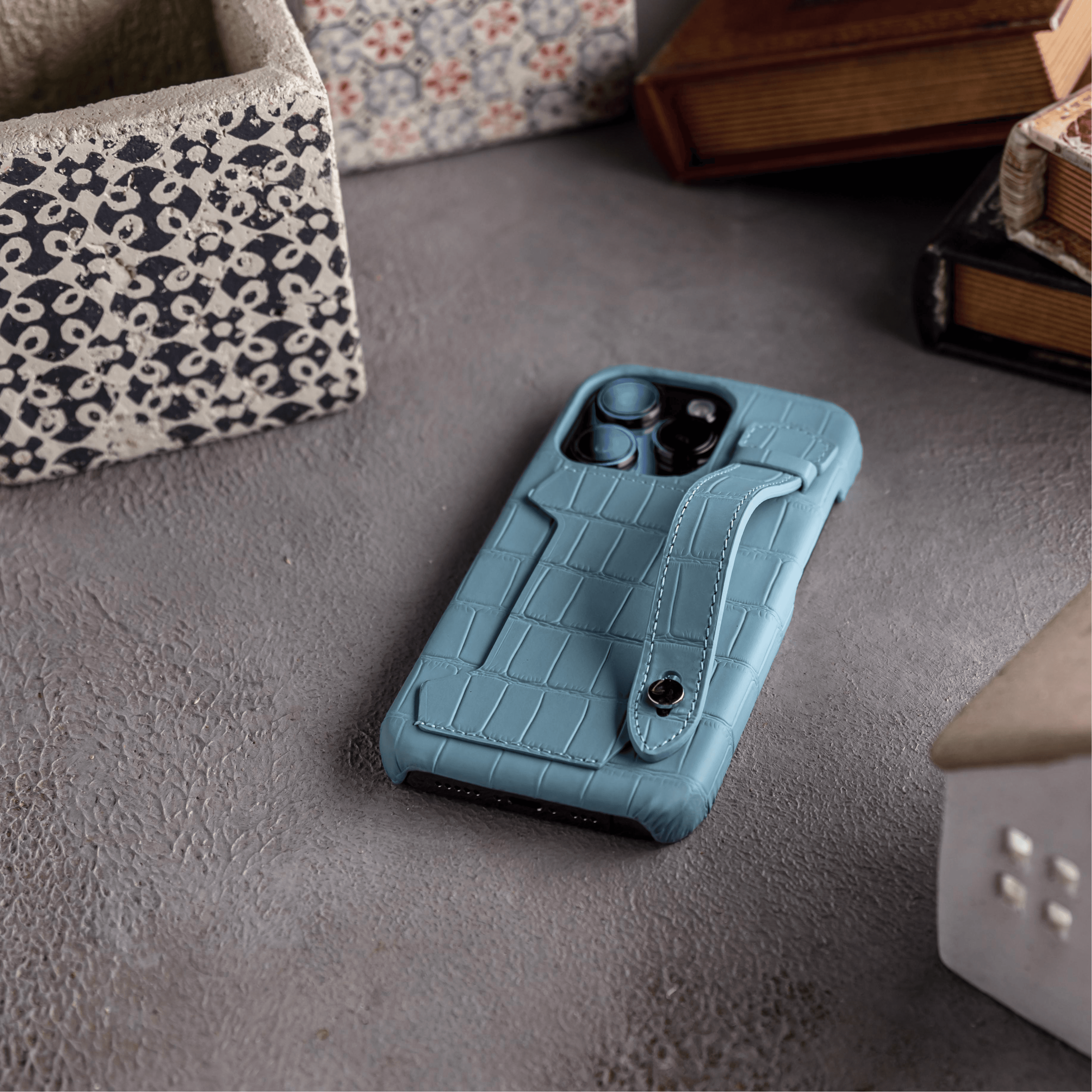  Leather Case For Iphone13Pro  - Light Blue
