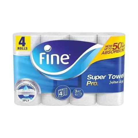 Fine Tissue Kitchen Roll 60s 3Ply 3+1