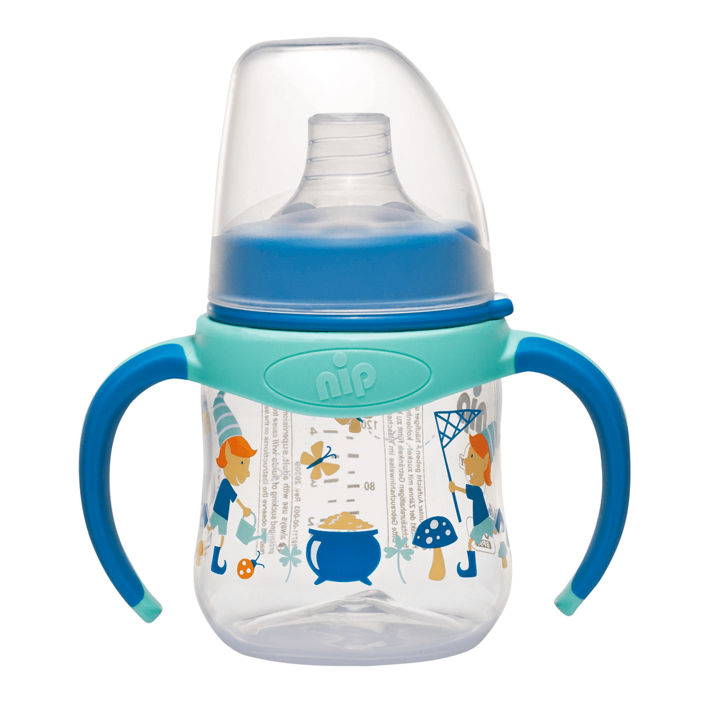 Nip Wide Neck Training Bottle 150mL (Elves Blue)
