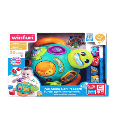 Winfun سحب على طول فرز وتعلم السلحفاة