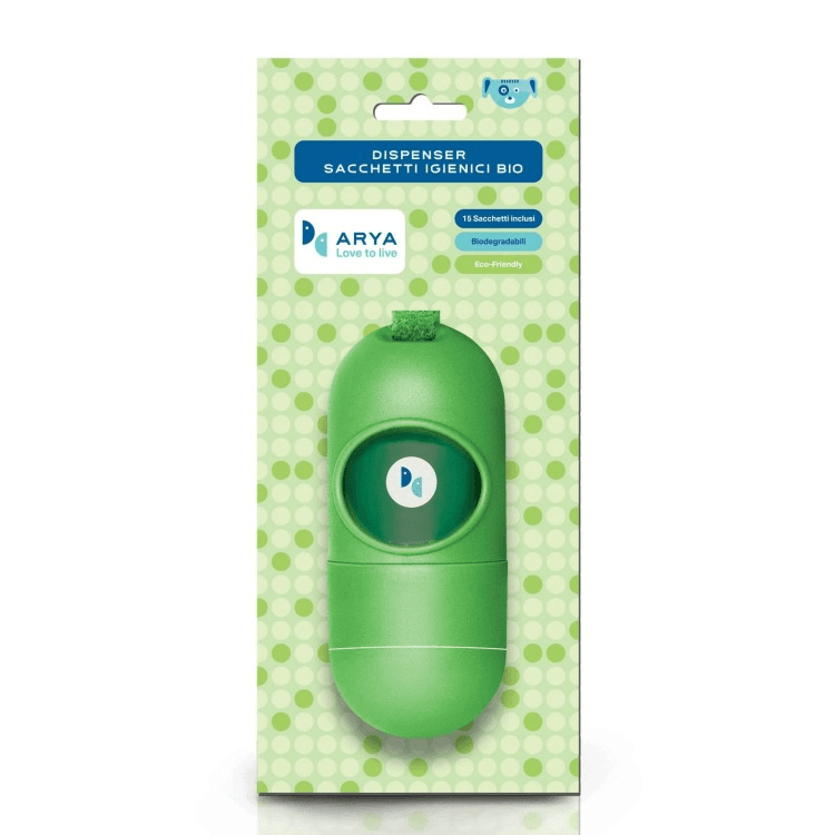 Lindocat - Arya Dispenser With 1 Biodegradable Refill Of 15 Bags