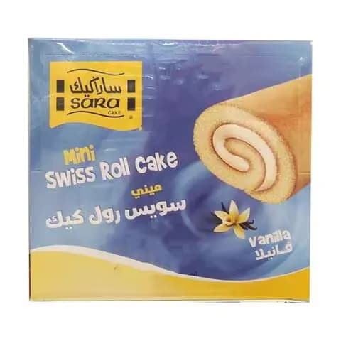 Sara Cake Mini Swiss Roll Vanilla 20gx20