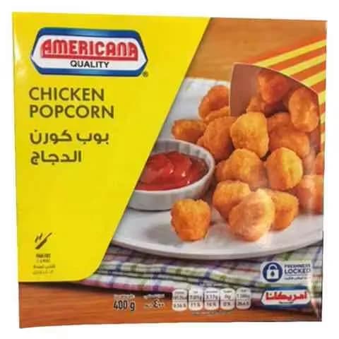 Americana Frozen Food Pop Corn Chicken With Cheese 400g