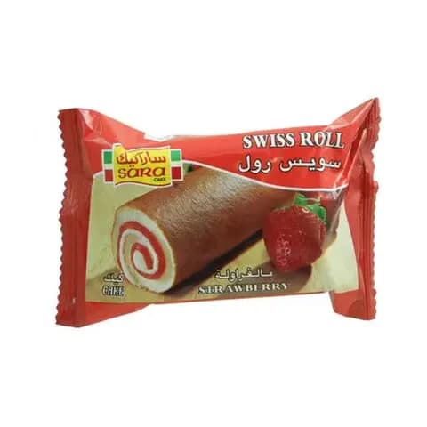 Sara Cake Swiss Roll Strawberry 75gr