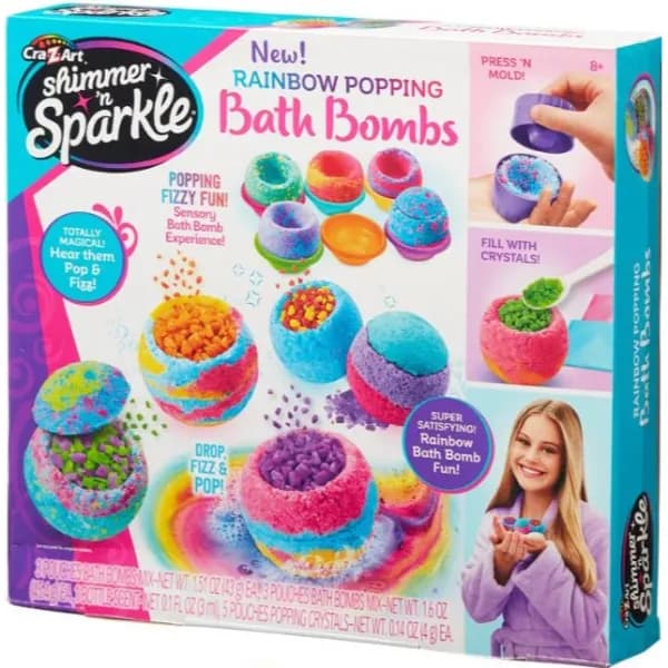 Shimmer N Sparkle - Rainbow Popping Bath Bombs