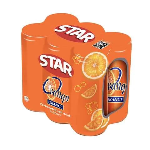 Star Orange Cans 300mlx6pieces