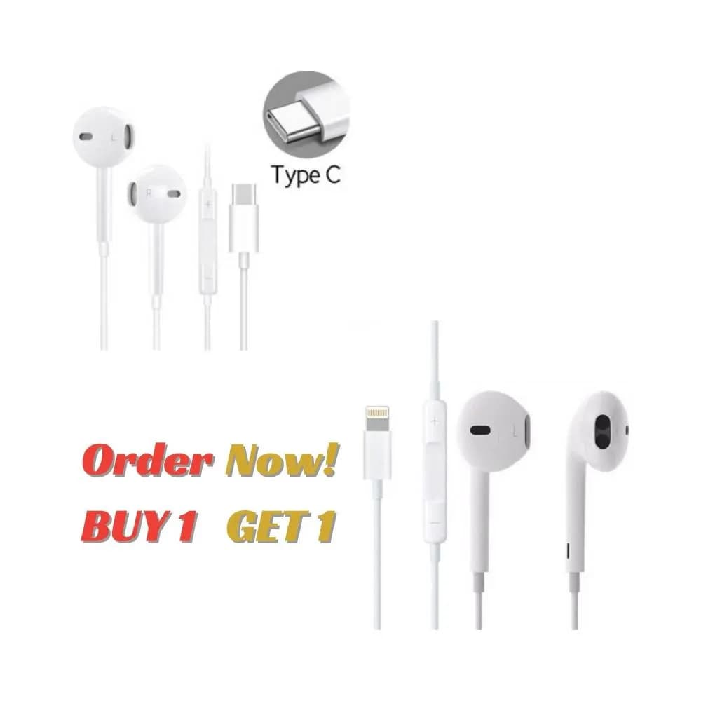 Apple Type-C & Lightning EarPods Combo (Buy 1 Get 1)