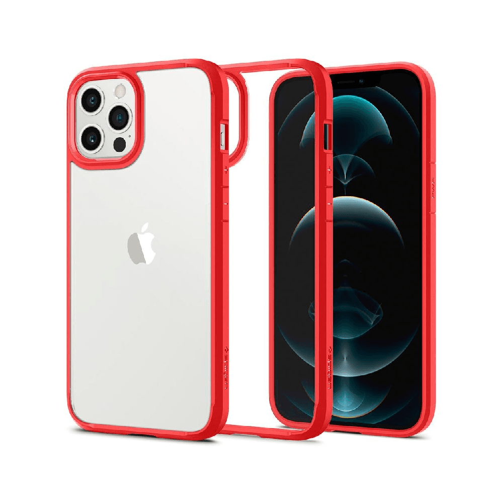 Q Series Case For iPhone 13 Pro Max - Clear/ Red