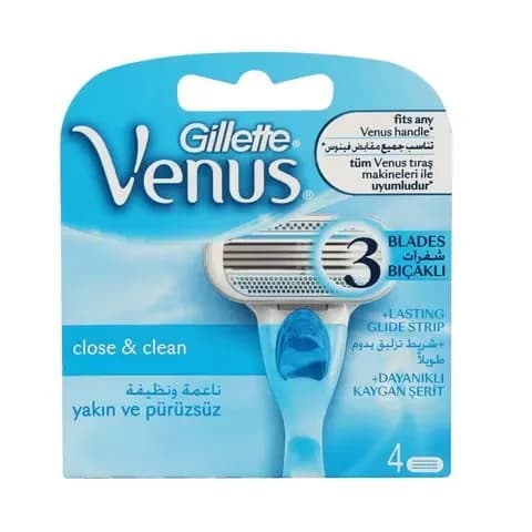 Gillette Venus Women's Razor Blade Refills 4 Count