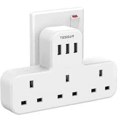 Total Adapter With 3 Bs Sockets