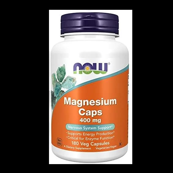 Now Magnesium 400Mg Capsules 180'S