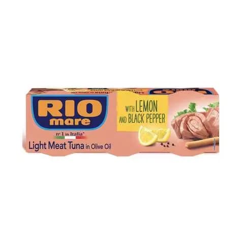 Rio Mare Tuna In Olive Oil With Lemon And Black Pepper 80g×3