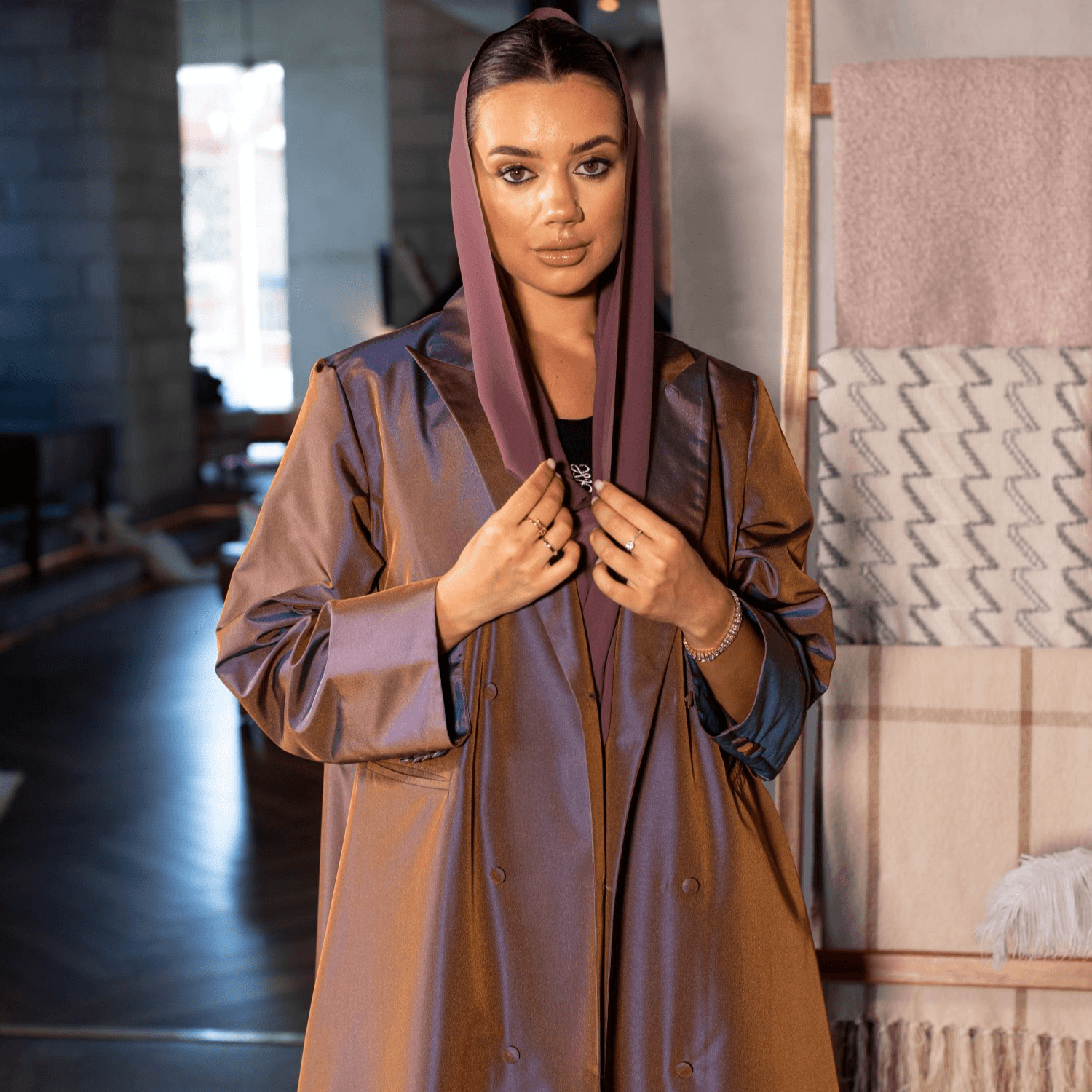 Abaya code 34 - Purple