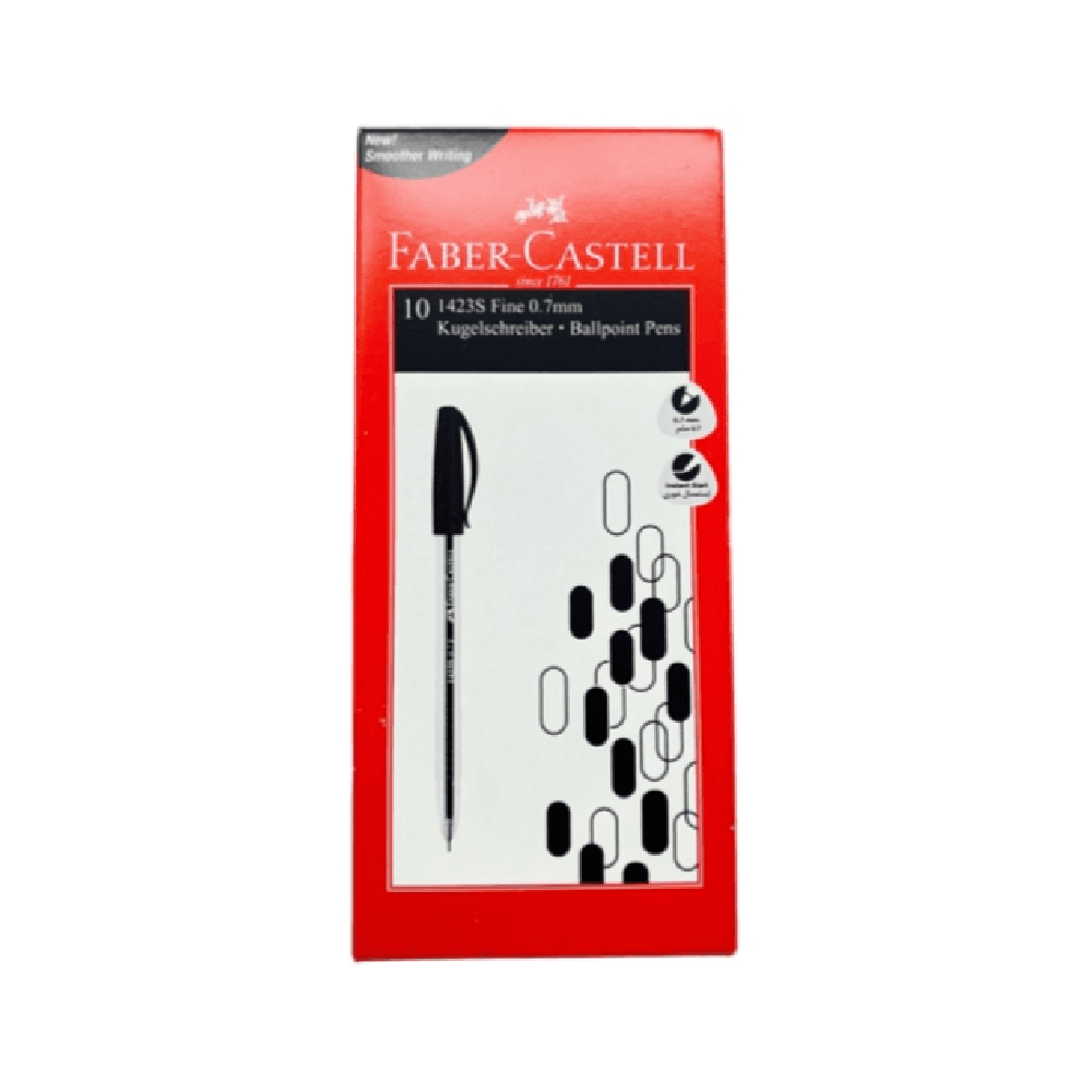 Faber-Castell Ballpoint Pens 0.7 mm 10 Pcs Black 2835