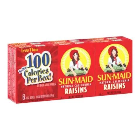 Sun-Maid Seedless Raisins  28.3gx6's