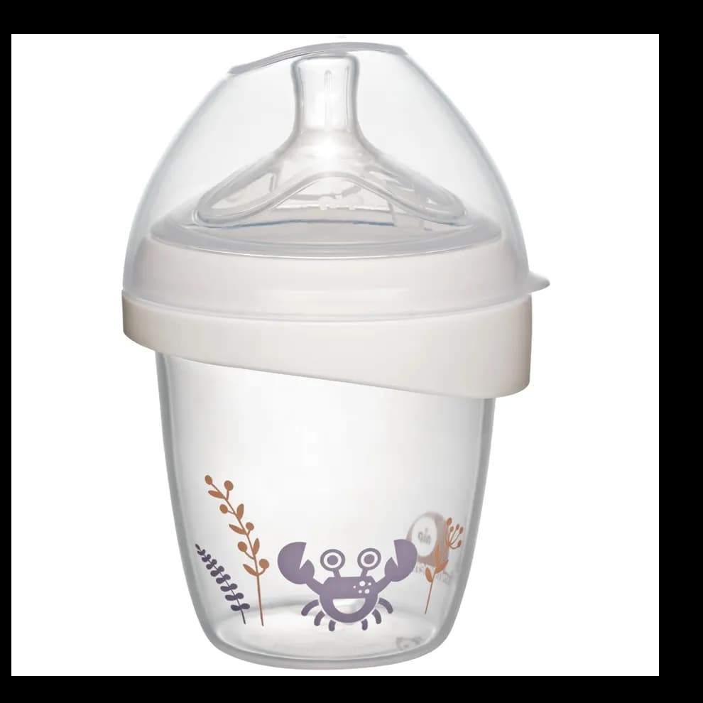 Nip First Moments Wide Neck PP Feeding Bottle Crab 150ml