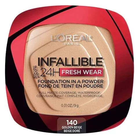 L'Oreal Paris Powder Foundation Infallible 24H Fresh Wear 9g 140 Golden Beige