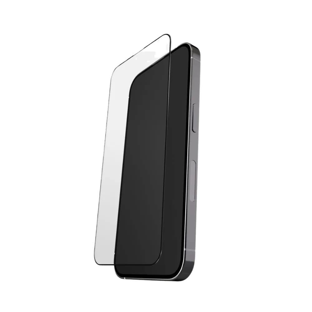 Bodyguardz Silicon Edge Tempered Glass Screen Protector For iPhone 15 