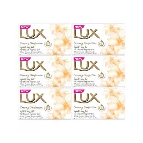 Lux Creamy Perfection Bar Soap 120g x Pack of 6