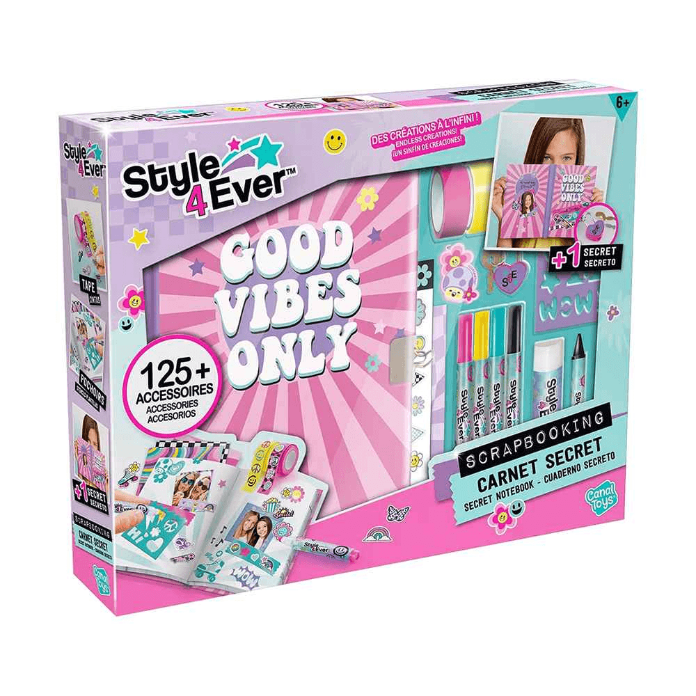 Canal Toys Style 4 Ever Scrapbooking Carnet Secret Notebook 6+ Years