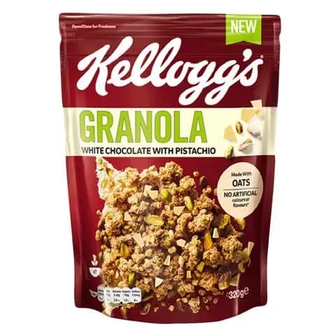 Kellogg's Granola White Chocolate With Pistachio 320g