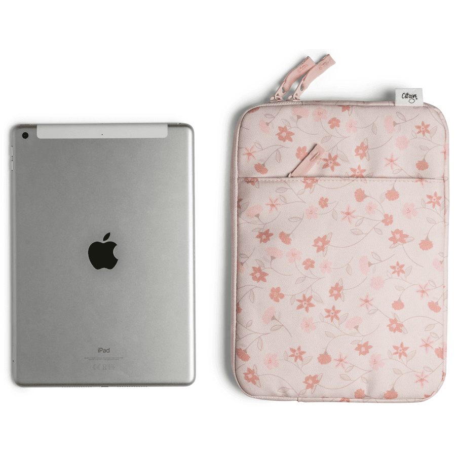 Citron 2023 Protective Ipad Sleeve With Zipper Flower