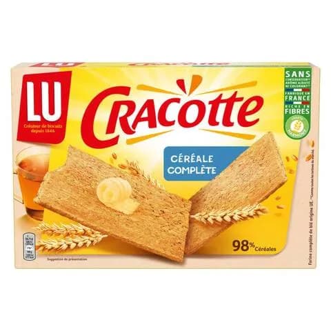 Lu Cracotte Biscuits Whole Grain Cereals 250g