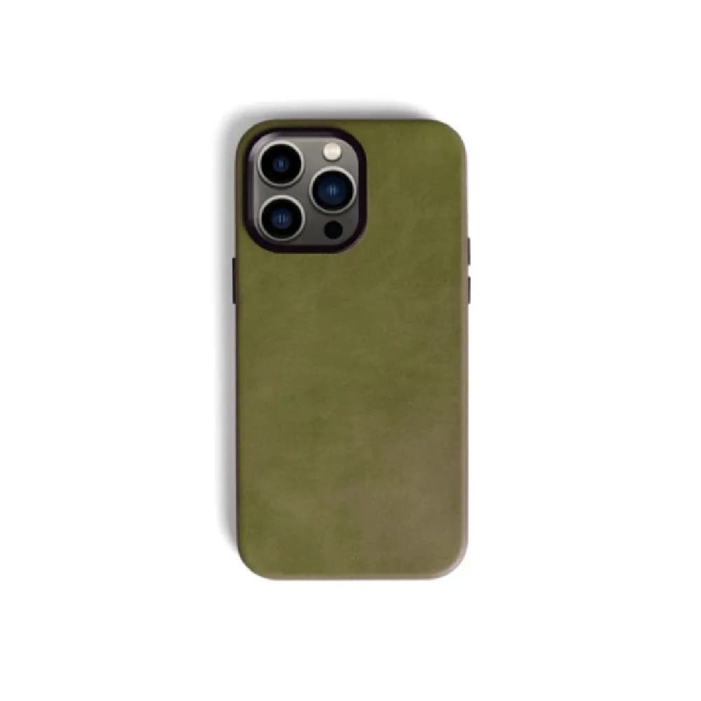 Creative Leather Case For iPhone 15 Pro Max - Green