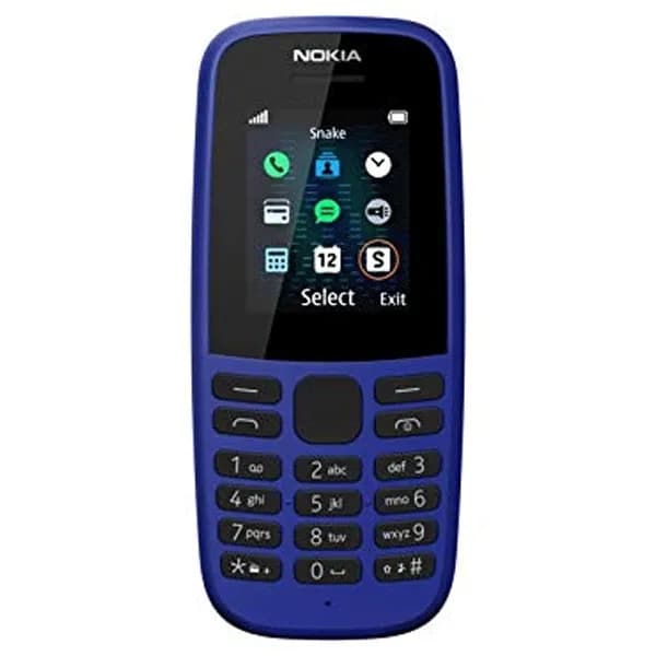 Nokia Feature Phone 105 2G Dual SIM - Gcc Blue