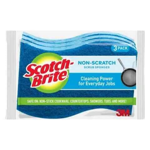 3M Scotch Brite Non Scratch Scrub Sponge 3 Pieces