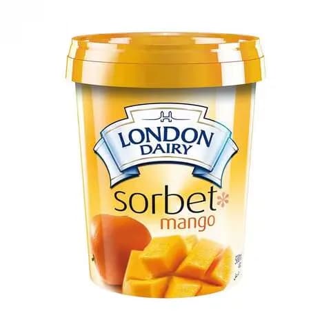 London Dairy Ice Cream With Mango Sorbet 500ml