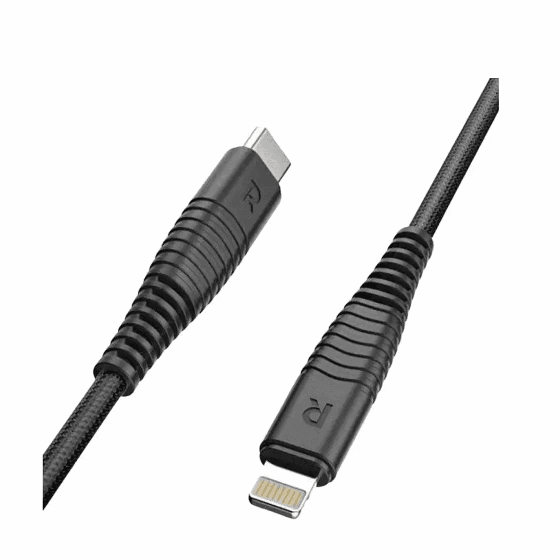 Usb Cable With Type C To Lightning Connector 1M - Black