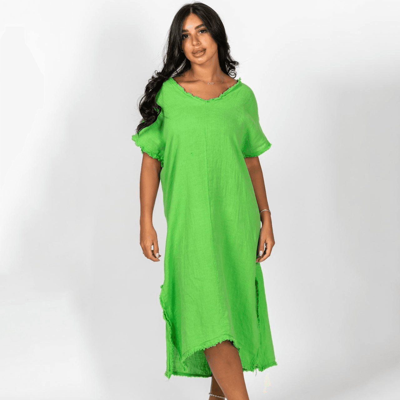 Lartiste Linen Dress Freesize - Green