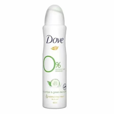 Dove Women Cucumber & Green Tea 0% Aluminium Anti Perspirant Spray 150ml