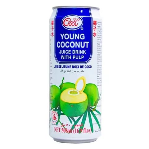 Ice Cool Juice Drink With Pulp Young Coconut 500ml