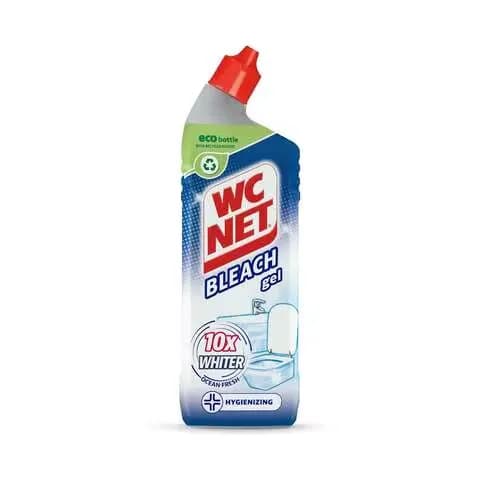 Wc Net Toilet Cleaner Bleach Gel Ocean Fresh 750ml