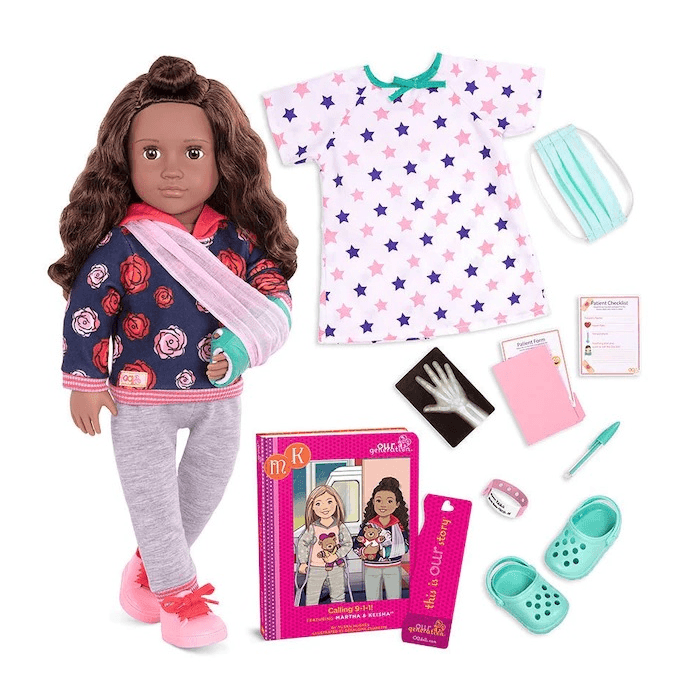 Our Generation Deluxe Doll W/ Arm Cast W/ Boo