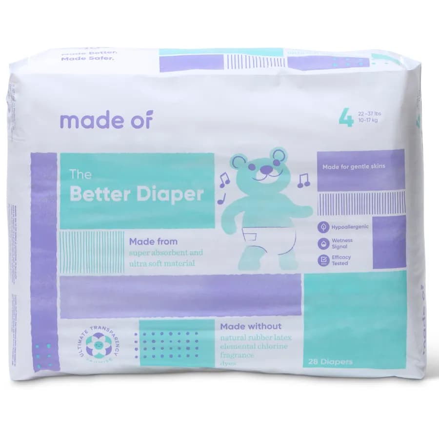 Made Of Diapers Size 4 Pack Of 28