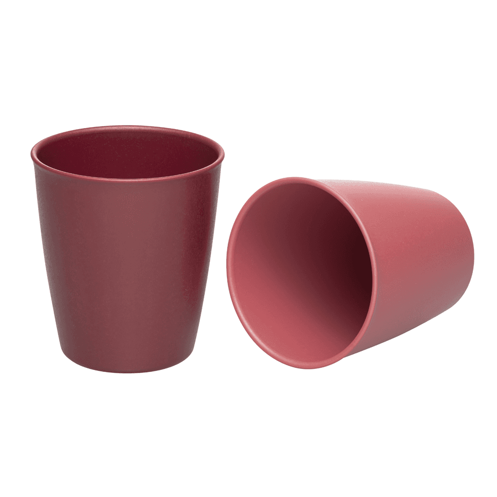 Nip Stackable & Eco-Friendly Drinking Beaker Pack of 2 (Red)