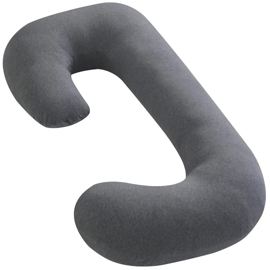 Moon Organic C Shaped Maternity Pillow (Grey)