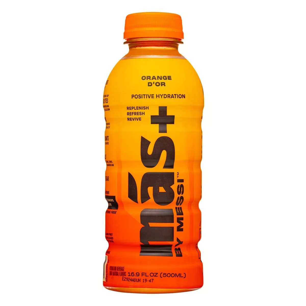 Mas+ By Messi Orange DOR Hydration Beverage 500 Ml