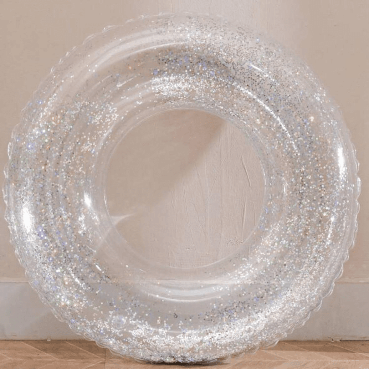 Float Glitter White Color Small Size